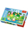 Puzzle 60el Świnka Pepa- wakacyjna zabawa 17326 TREFL - nr 1