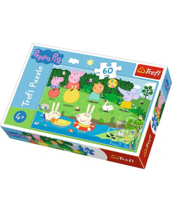 Puzzle 60el Świnka Pepa- wakacyjna zabawa 17326 TREFL