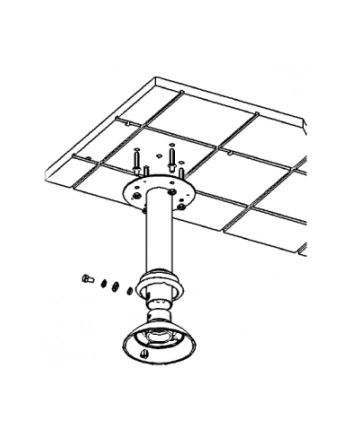 Speed Dome mount for DCS-68xx series - Short straight tube nr 1