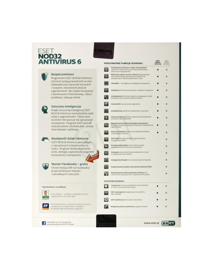 ESET NOD32 ANTIVIRUS 4.0 - 1 STAN/12M główny