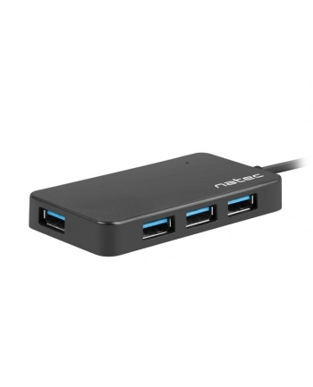 natec Koncentrator USB 4 porty Moth USB 3.0 czarny nr 1