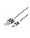 tb Kabel USB-USB C 1.5m szary sznurek - nr 1