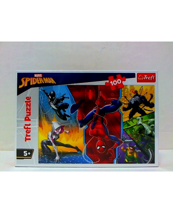 Puzzle 100el Do góry nogami. Spiderman 16347 Trefl