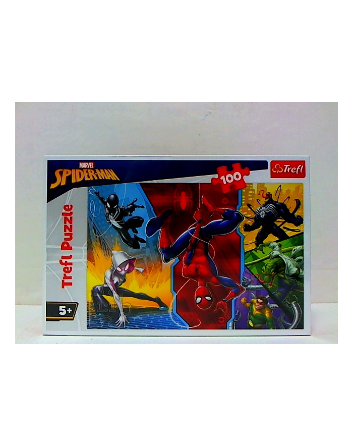 Puzzle 100el Do góry nogami. Spiderman 16347 Trefl główny