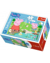 Puzzle 54el Mini Peppa pig Wesoły dzień Świnki Peppy 54169Trefl - nr 1