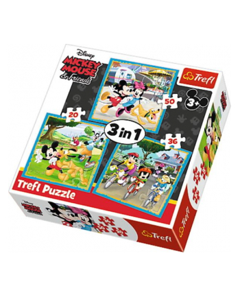 Puzzle 3w1 Myszka Miki z przyjaciółmi 34846 Trefl