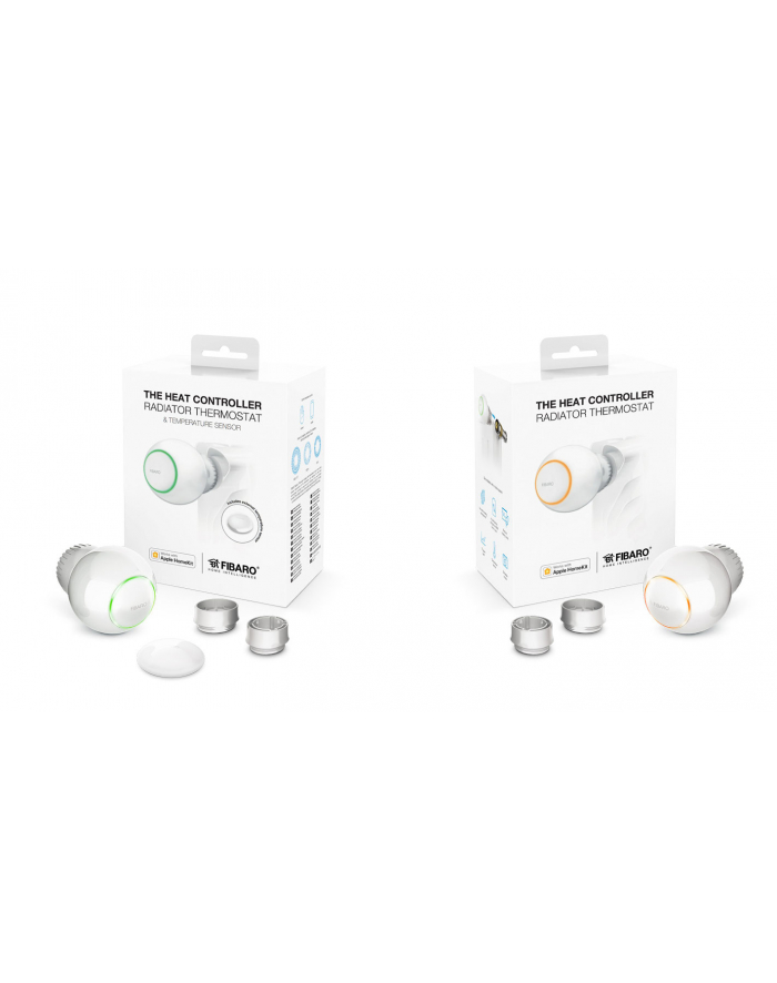 fibaro The Heat Starter Controller Pack HomeKit (Zestaw głowica termostatyczna   czujnik temperatury) główny