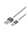 tb Kabel USB-USB C 1.5m szary sznurek - nr 1