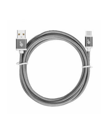 tb Kabel USB-USB C 1.5m szary sznurek