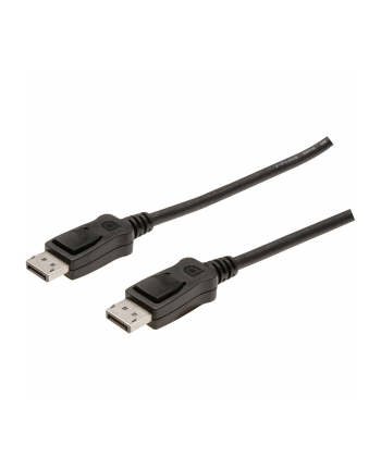 assmann Kabel połączeniowy DisplayPort z zatrzaskami 1080p 60Hz FHD Typ DP/DP M/M czarny 2m