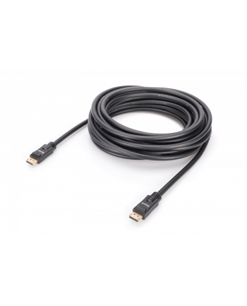 assmann Kabel połączeniowy DisplayPort z zatrzaskami 4K 60Hz UHD Typ DP/DP M/M czarny 10m