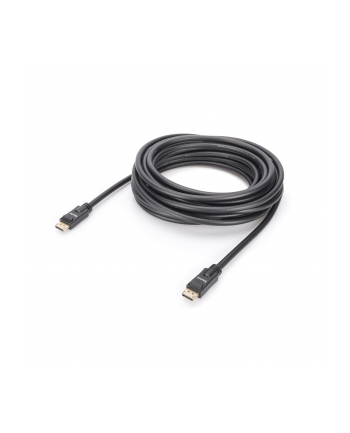 assmann Kabel połączeniowy DisplayPort z zatrzaskami 4K 60Hz UHD Typ DP/DP M/M czarny 10m