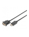 assmann Kabel DisplayPort z zatrzaskiem 1080p 60Hz FHD Typ DP/DVI-D (24+1) M/M 2m - nr 22