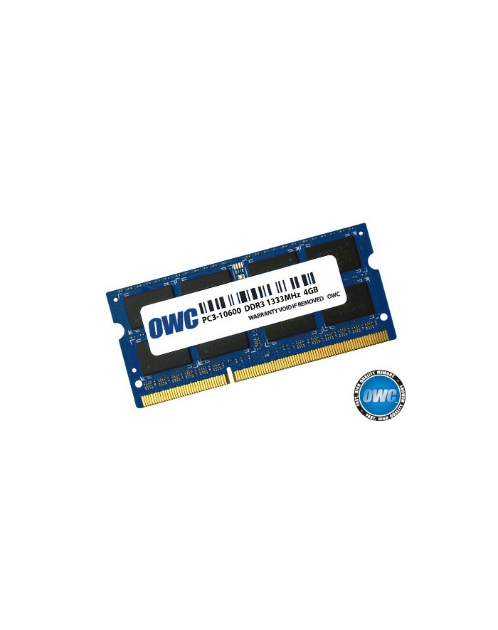 owc Pamięć SO-DIMM DDR3 4GB 1333MHz CL9 Apple Qualified główny