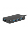 natec Koncentrator USB 4 porty Silkworm USB 3.0 czarny USB-C - nr 10