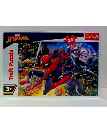 Puzzle 24-Maxi Nieustraszony Spider- Man 142869TREFL nr 2
