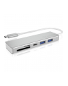 icybox HUB USB 3.0 typu C z 3 portami USB i czytnikiem  kart pamięci IB-HUB1413-CR - nr 1