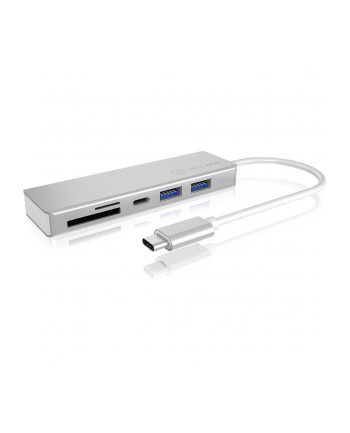 icybox HUB USB 3.0 typu C z 3 portami USB i czytnikiem  kart pamięci IB-HUB1413-CR