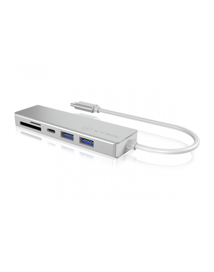 icybox HUB USB 3.0 typu C z 3 portami USB i czytnikiem  kart pamięci IB-HUB1413-CR główny