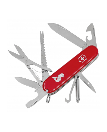 victorinox Scyzoryk Fisherman z rybką, czerwony, Celidor, 91mm 1.4733.72