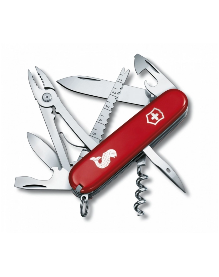 victorinox Scyzoryk Angler z rybką, czerwony, Celidor, 91mm 1.3653.72 główny