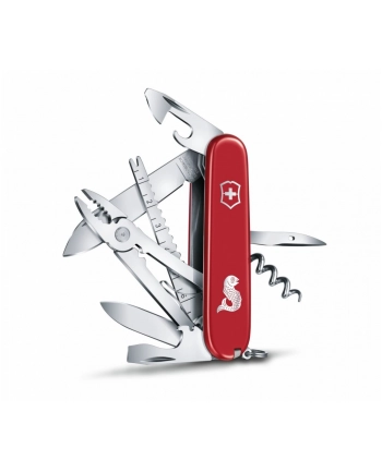 victorinox Scyzoryk Angler z rybką, czerwony, Celidor, 91mm 1.3653.72 nr 2