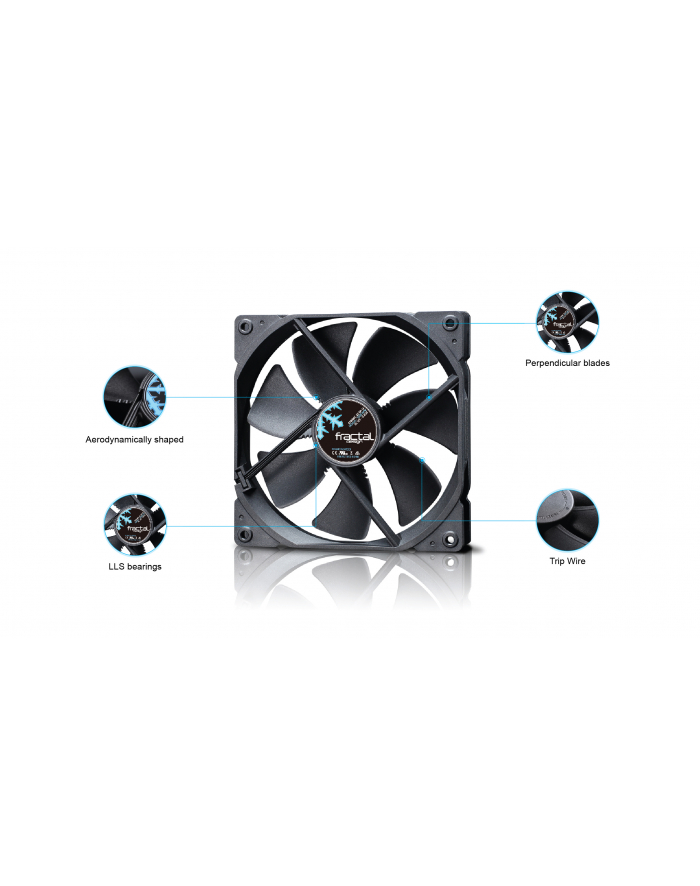 fractal design Wentylator 120mm Dynamic GP-12(FD-FAN-DYN-X2-GP12-BK) główny