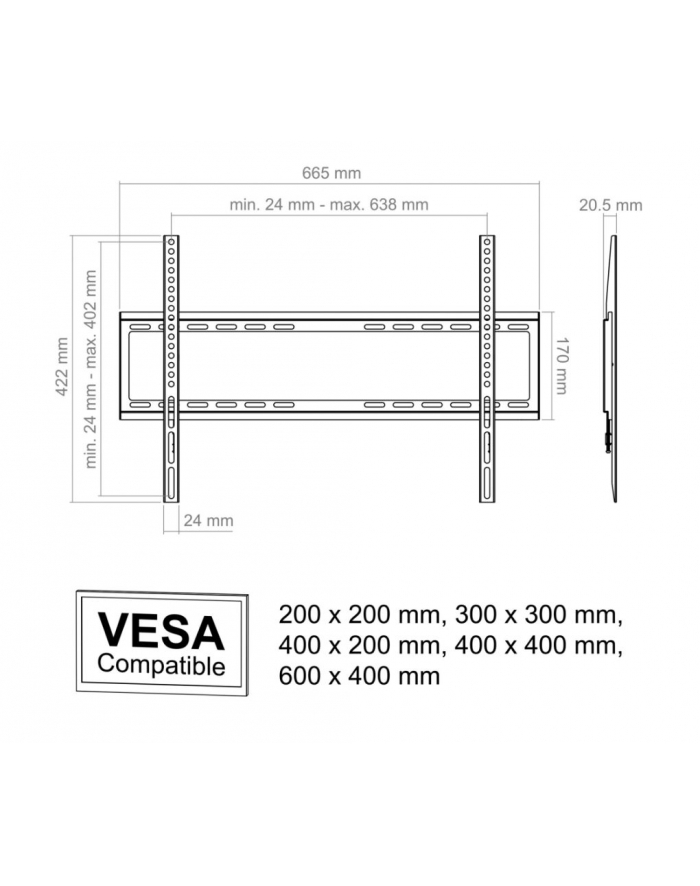 Actec TVM1 - TV Wall Mounting główny