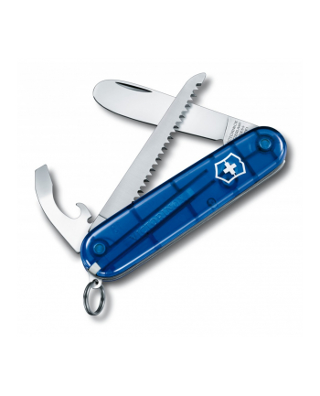 victorinox Scyzoryk Mój pierwszy, transparentny niebieski, Celidor, 84mm  0.2373.T2