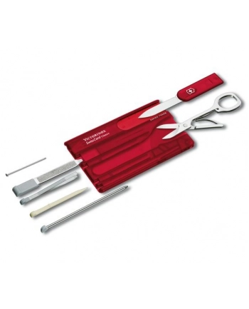 victorinox Scyzoryk SwissCard Classic, transparentny czerwony 0.7100.T nr 2