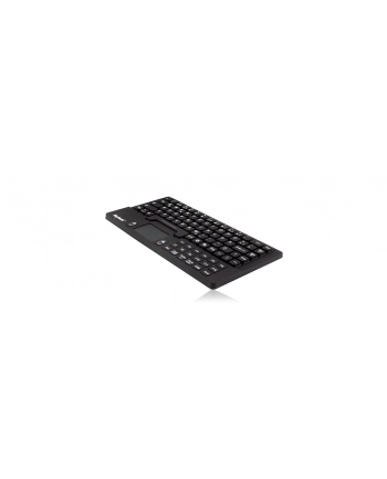 raidsonic IcyBox KeySonic mini klawiatura wodoodporna, touchpad, przemysłowa IP68, Czarna
