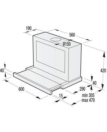 gorenje Okap teleskopowy BHP623E8X