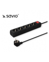 SAVIO LZ-02 Listwa zasilająca przeciwprzepięciowa 5 gniazd 3m - nr 1