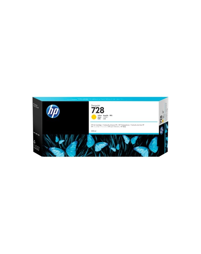 hp inc. Tusz nr 728 300ml żółty F9K15A główny