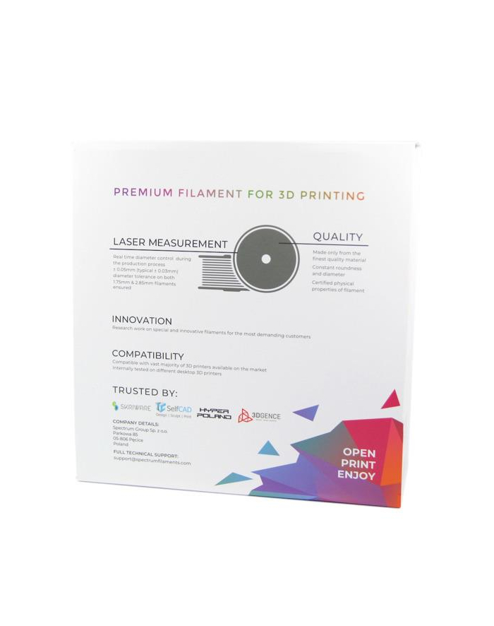 spectrum group Filament SPECTRUM / PLA TOUGH / NATURAL / 1,75 mm / 1 kg główny