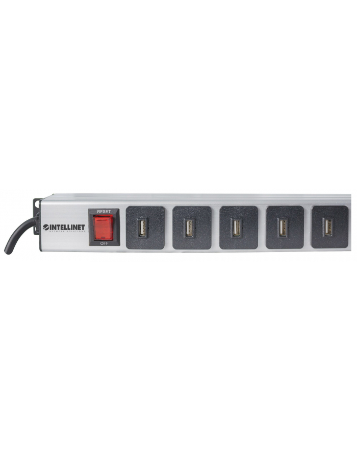 intellinet network solutions Intellinet Listwa zasilająca Rack pionowa 16x USB typ A, wyłącznik, kabel 2m główny
