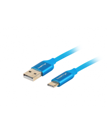 Lanberg Kabel Premium Quck Charge 3.0 ,USB-C(M)->A(M) 1m Niebieski