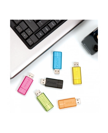 Flashdrive Verbatim PinStripe 128GB black nr 1