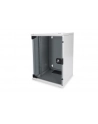 DIGITUS Szafa wisząca 10'' 9U 464x312x300mm, drzwi szklane, szara, zmontowana - nr 12