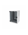 DIGITUS Szafa wisząca 10'' 9U 464x312x300mm, drzwi szklane, szara, zmontowana - nr 25