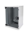 DIGITUS Szafa wisząca 10'' 9U 464x312x300mm, drzwi szklane, szara, zmontowana - nr 36
