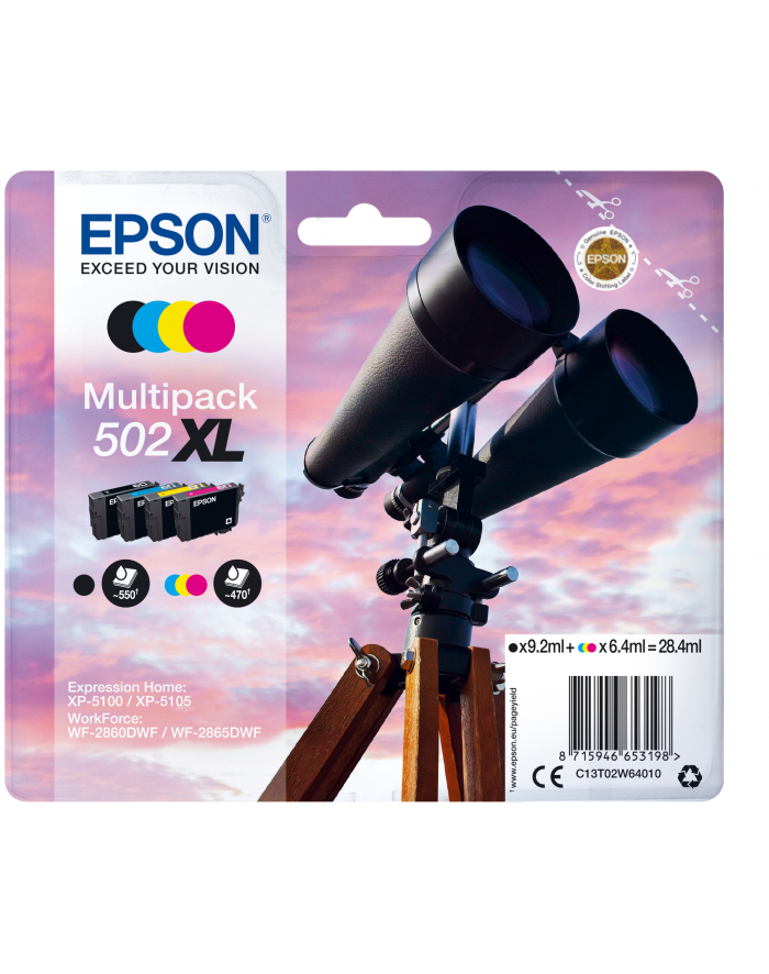 Tusz Epson CMY 6,4 ml Black 9,2 ml XP-5100 główny