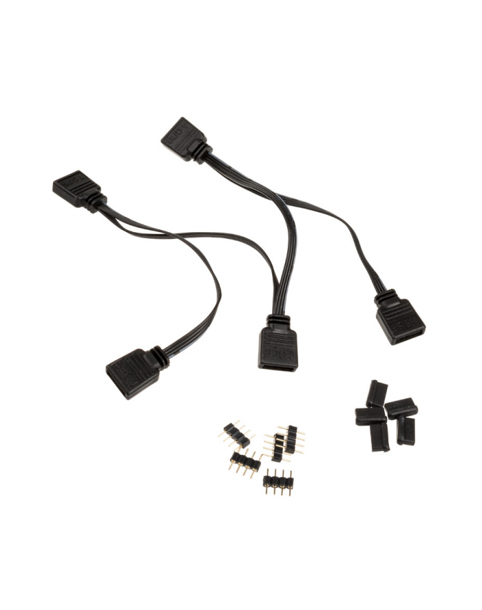 Akasa 4-in-1 RGB LED connector multiplier cable główny