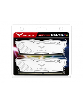 Team Group Delta RGB Pamięć DDR4 16GB (2x8GB) 3200MHz CL16 1.35V Biała