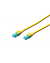Kabel Digitus patch cord UTP, CAT.5E, żółty, 10m, - nr 7