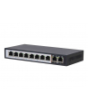 EXTRALINK PERSES 8-port GbE Unmanaged 802.3af/at PoE Switch + 2x SFP Up-Link - nr 25