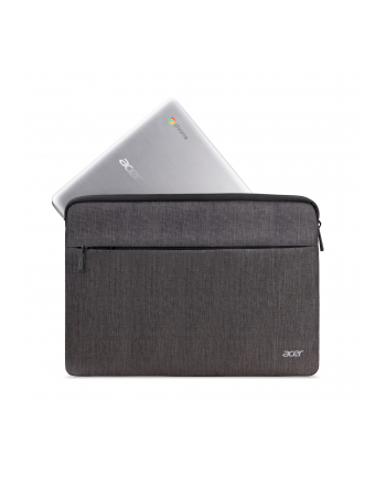 ACER PROTECTIVE SLEEVE DUAL TONE DARK GRAY WITH FRONT POCKET FOR 14''