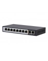 EXTRALINK PERSES 8-port GbE Unmanaged 802.3af/at PoE Switch + 2x SFP Up-Link - nr 25