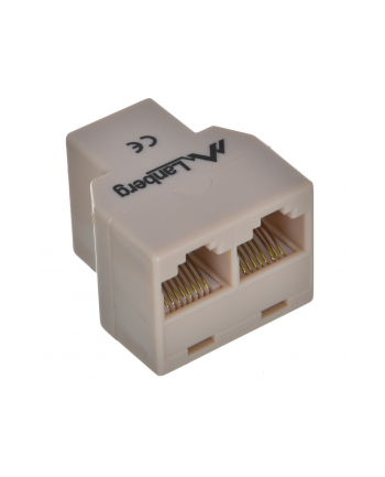 Lanberg Adapter złączka sieciowa RJ-45->X2 RJ45