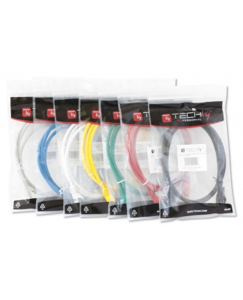 techly pro TechlyPro Kabel sieciowy patch cord RJ45 Cat6 U/UTP 0,5m biały 100% miedź